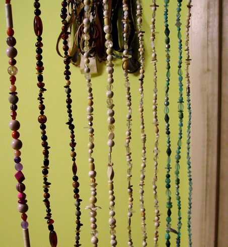 DIY beaded curtain