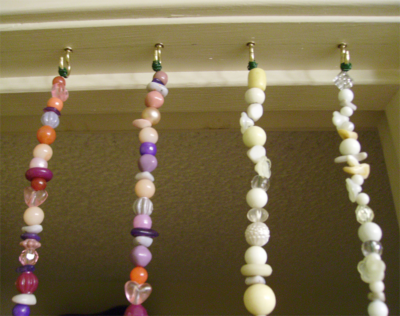 DIY beaded curtain