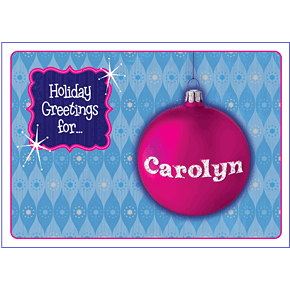 Personalized Holiday Greeting