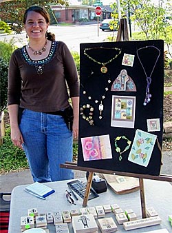 Carolyn Exhibiting at Craft Show