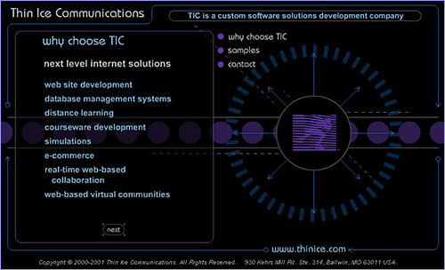 Thin Ice Communications Web Site