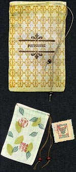 Decorated Muslin Drawstring Bags