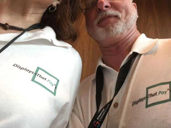 Mark and i showing off our new shirts!