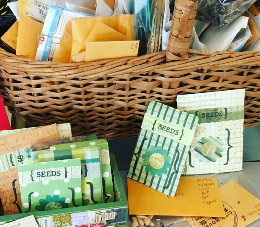 Free seeds at Studio:art in Maplewood, MO