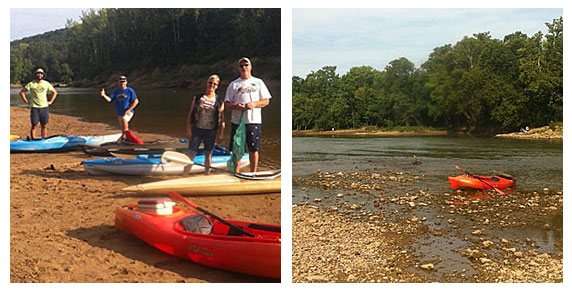 Operation Clean Stream put-in point at Castlwood State Park