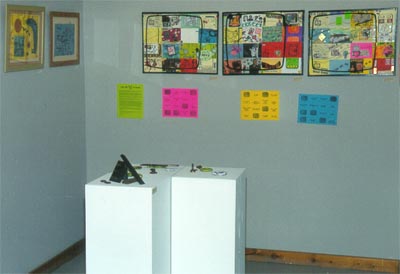 The Turn Off Your Television Project on display in my 1998 art show "Areas Affected by Shapes".