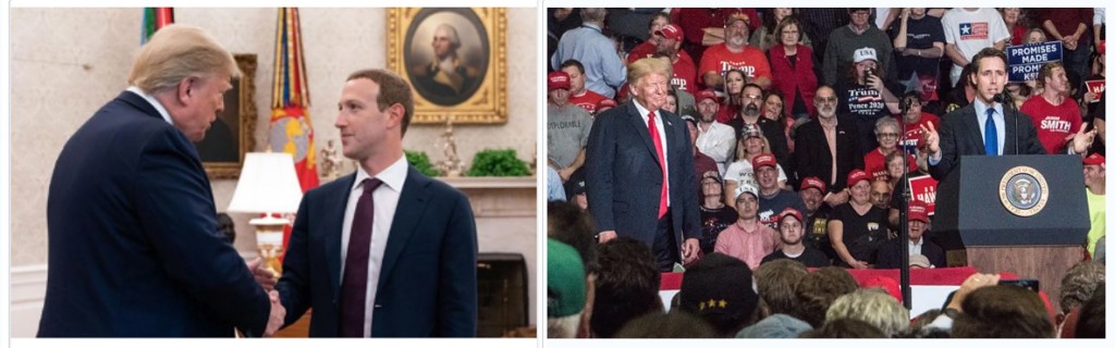 political photo choice in an ad and in an article