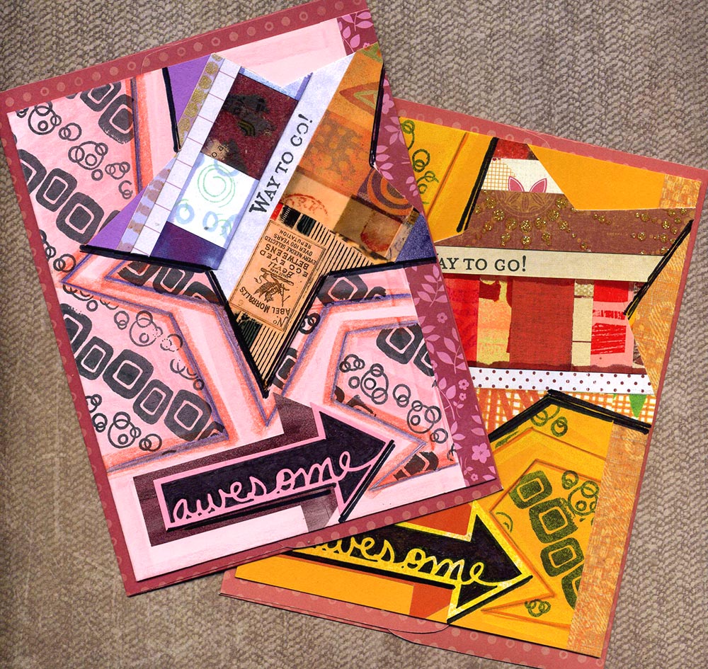 mixed media greeting cards