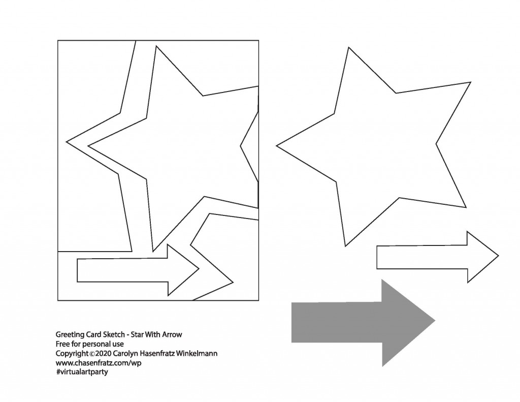 star_greeting_card_with_arrow