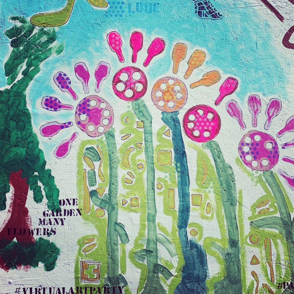 Tom and Carolyn made this as part of #paintforpeace in #ferguson MO on June 6-7.